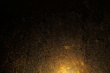 golden white black glitter texture abstract banner background with space. Twinkling glow stars...
