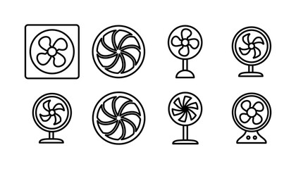 Fan icon vector. blower icon. propeller. ceiling