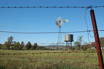 windmill in paddock