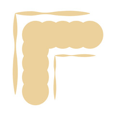 Modern corner shape vector element