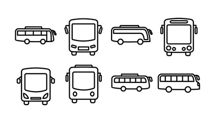 Bus icon vector. bus vector icon