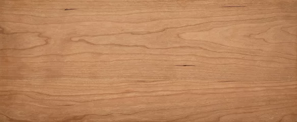 Foto op Canvas Empty solid wood desktop texture background. North American cherry wood planks natural texture background. Wood texture background. © Guiyuan