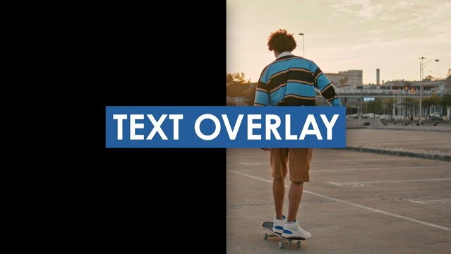 Transition to Centered Text Overlay