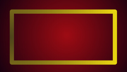 A gradient red abstract background illustration with a yellow frame. Perfect for invitation card, book cover, poster, banner, website design.
