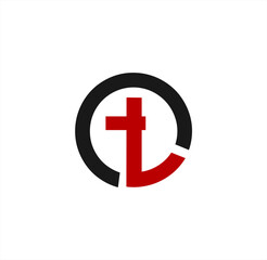 Obraz premium tc or ct logo and vector icon