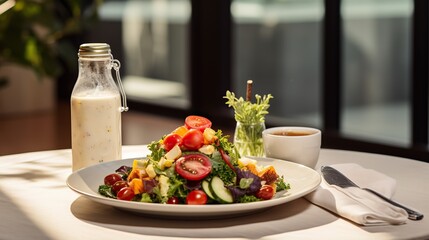 salad with tomatoes and feta