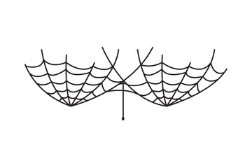 halloween spider web black