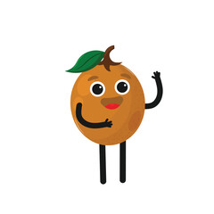 Happy Fresh Playful Apricot | Cute Fruity Fruits