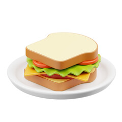 Sandwich 3D Icon