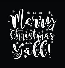 Merry Christmas Y'All SVG Cut File