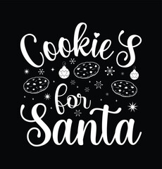 cookies for santa birthday card with cats