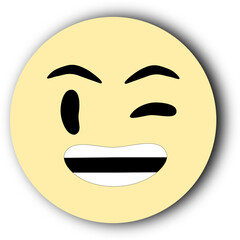 Design vector animated icon smiley face