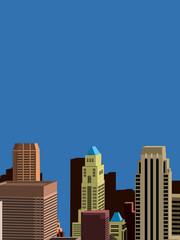 Fototapeta premium City Landscape Poster background