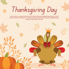 happy thanksgiving day vector illustration design