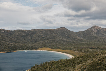 Wineglass Bay in Tasmania, Australia. 