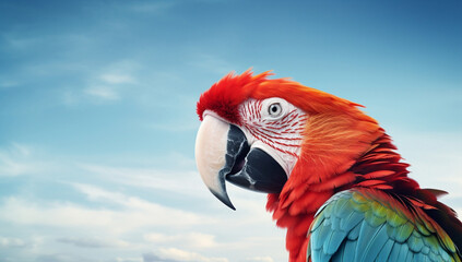 Animals beautiful tropical beak colorful birds wildlife exotic wild nature parrot red macaw