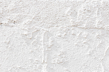 Plaster brick white wall textured background 