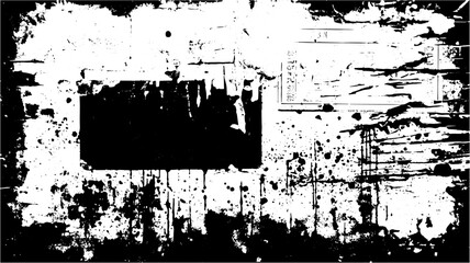 Old damage Dirty grainy and scratches. Overlay textures stamp with grunge effect. Black background on cement texture. grunge urban texture vector. 