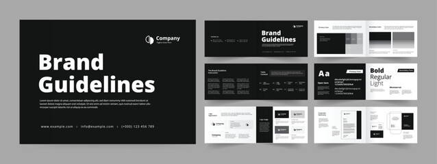 landscape brand guidelines layout or brand guideline.