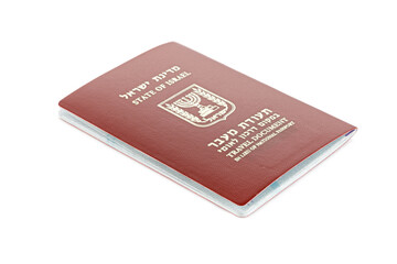 Israeli travel document, laissez-passer. migration journey concept
