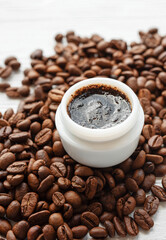 Handmade coffee scrub.