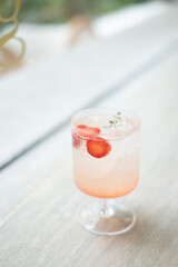 yogurt with strawberry