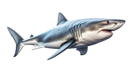 Obraz premium Shark isolated on transparent background