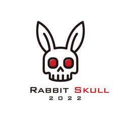 Rabbit Skull Logo Design