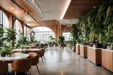 Fototapeta premium Remote Work Oasis Where Innovation Meets Comfort - Generative Ai