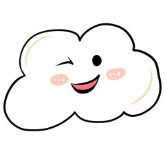 face of a cloud smile