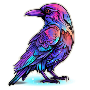 Neon raven