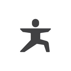 Meditation and yoga vector icon