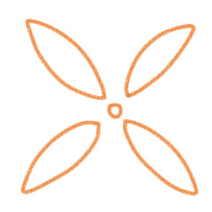 illustration of an abstract flower petals