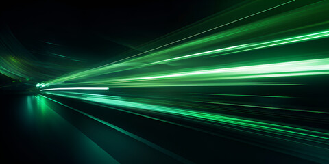 Cyber green neon light background - obrazy, fototapety, plakaty