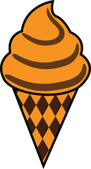 Chocolate Ice Cream.Premium Vector Design.Illustration art