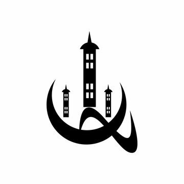 illustration, mosque, muslim, picture, vector, ramadan, islam, art, design, icon