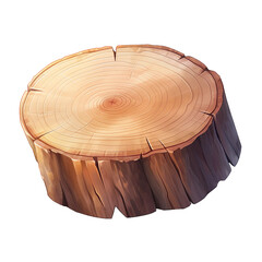 a Timber log. isolated object, transparent background
