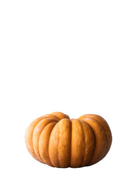 Fall pumpkin on isolated transparent background