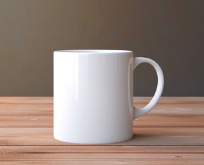 Blank mug mock-up to use for creating and editing clothing samples. Generative Ai