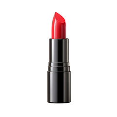Red Lipstick Isolated on Transparent or White Background, PNG
