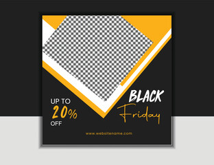 fashion sale social media post banner design template. fashion sale social media post banner design with orange color. fashion sale web banner template  black friday sale post.