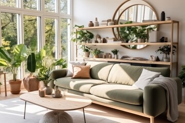 Cozy living room in modern with plant.