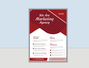 corporate business flyer design template, poster report leaflets presentation cover brochure pamphlet annual, a4 print layout with red color vector illustration