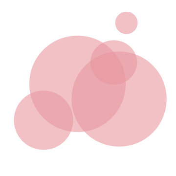 Pink bubble gradient cartoon 