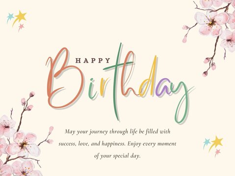 happy birthday illustratiom for download
