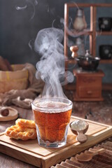 hot drink at autumn