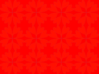 seamless pattern with red flowers