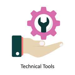 Technical Tools vector Flat Icon Design illustration. Symbol on White background EPS 10 File 