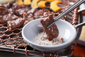 korean style beef steak 