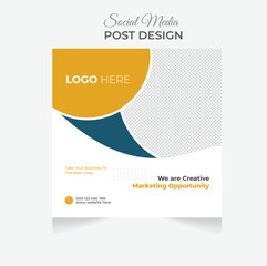Modern company business social media post  design, Corporate business social media post design
